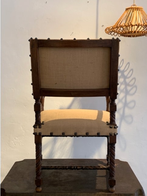 Meuble vintage paire de fauteuils XXL 19ème de style Renaissance