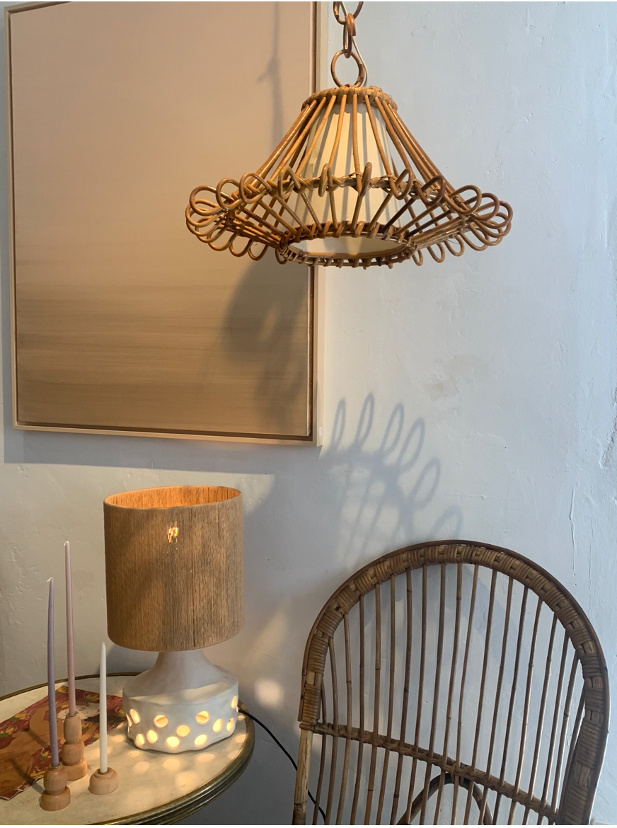 Table lamp brown Oya 02