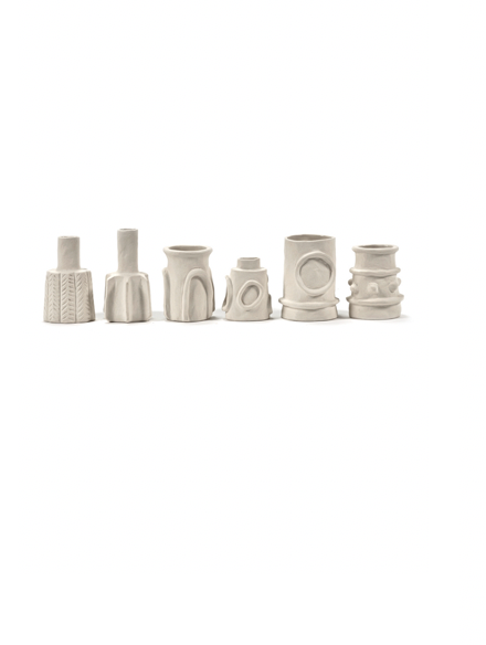 Vase ass/6 beige Molly