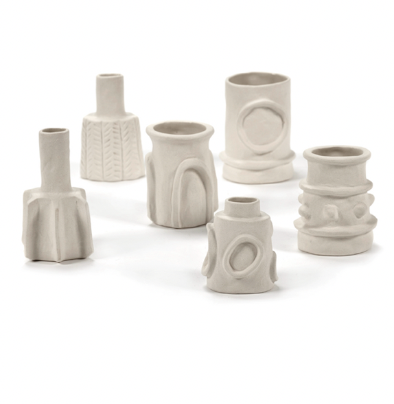 Vase ass/6 beige Molly