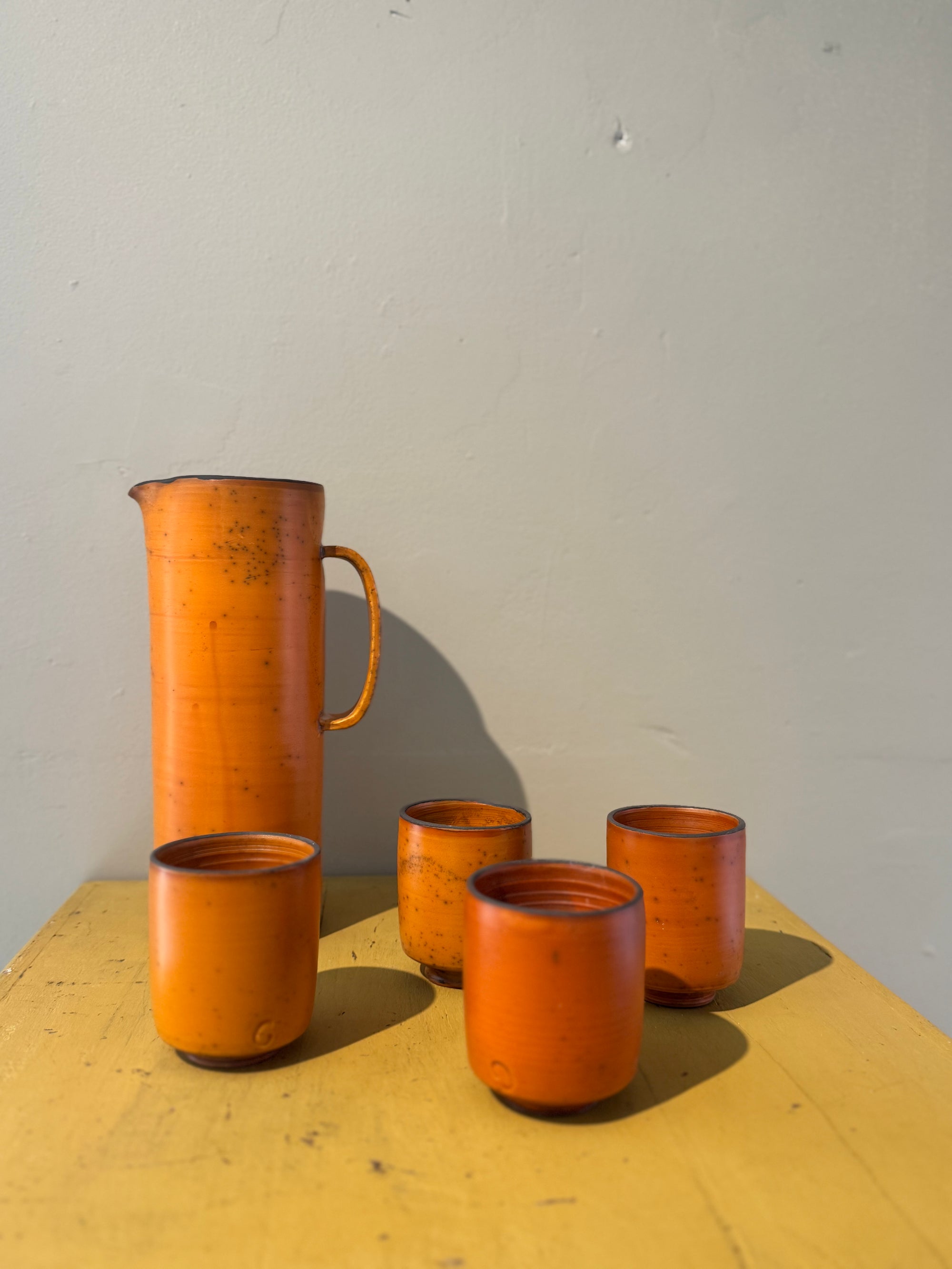 lot de quatre gobelet ceramique par Geraldine Perich