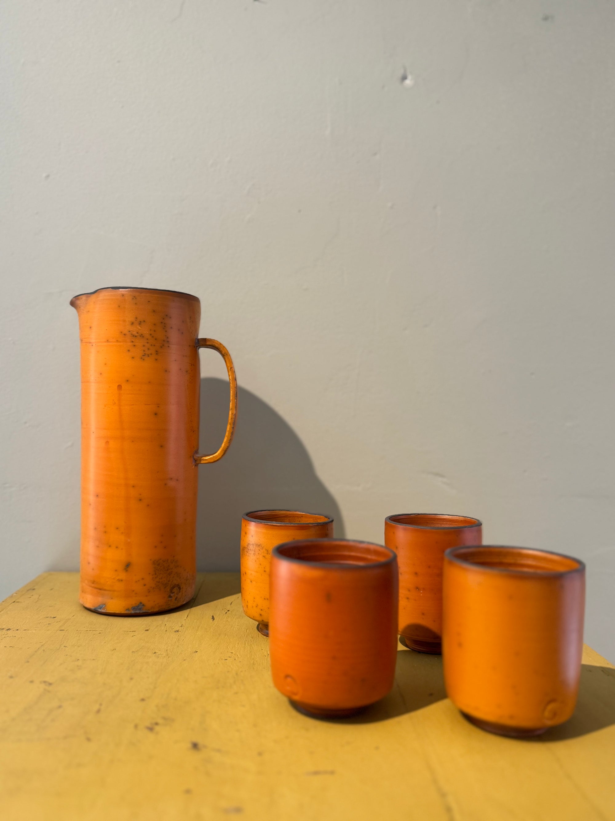 lot de quatre gobelet ceramique par Geraldine Perich