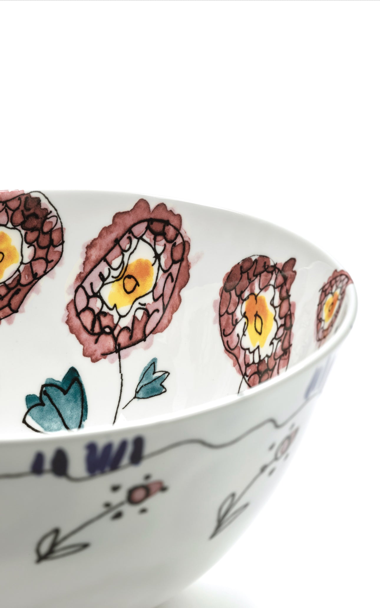 Saladier M Anemone Milk