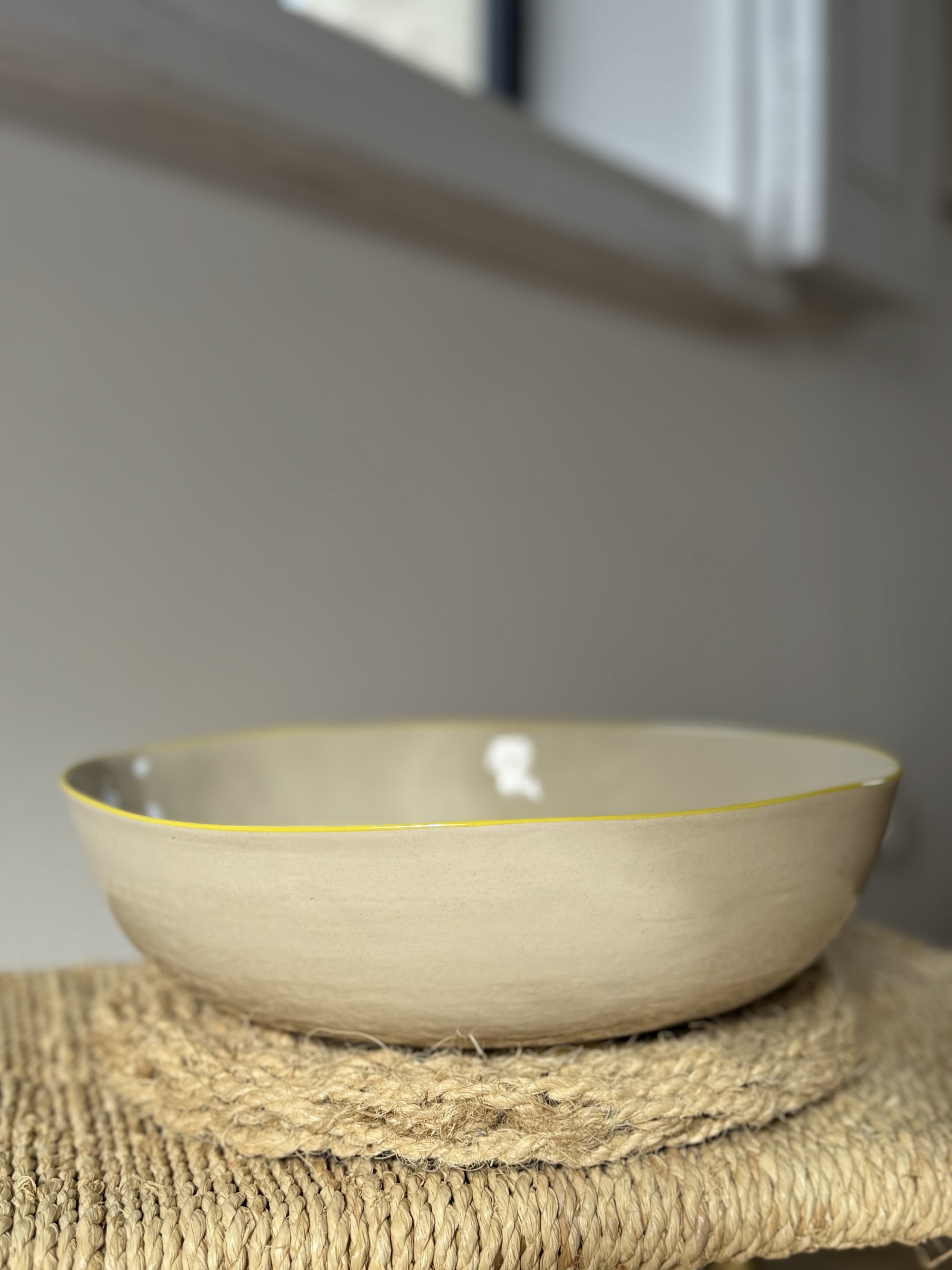 Large salad bowl "the sun is on the plate"