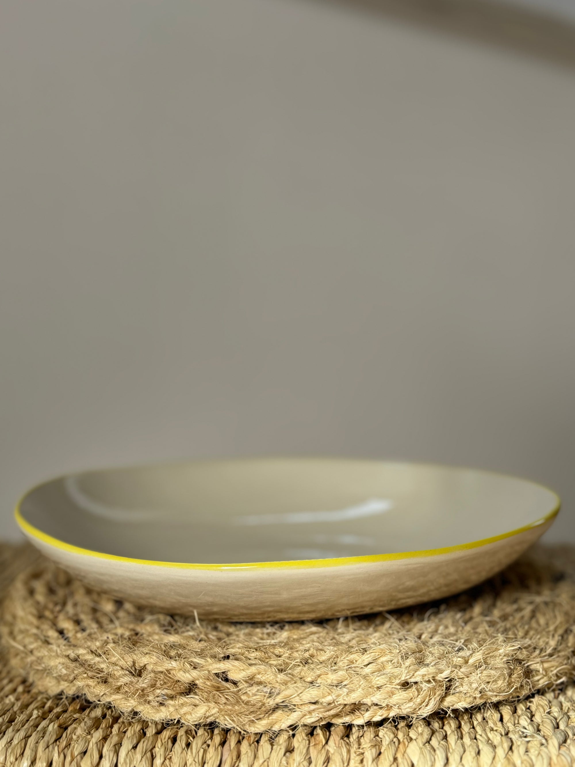 Grande assiette "le soleil est dans l'assiette"