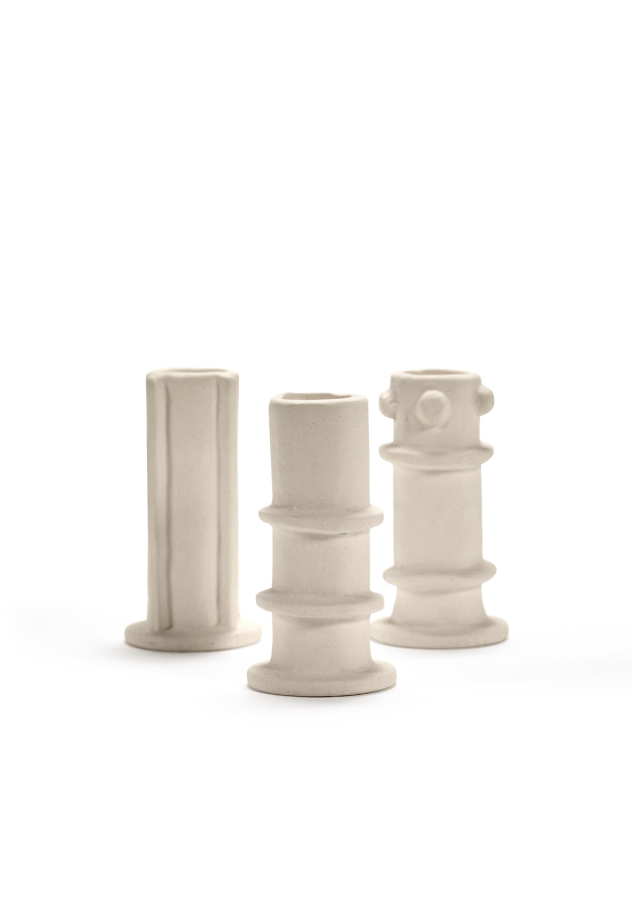 Bougeoir 1 ass/3 beige Molly Serax