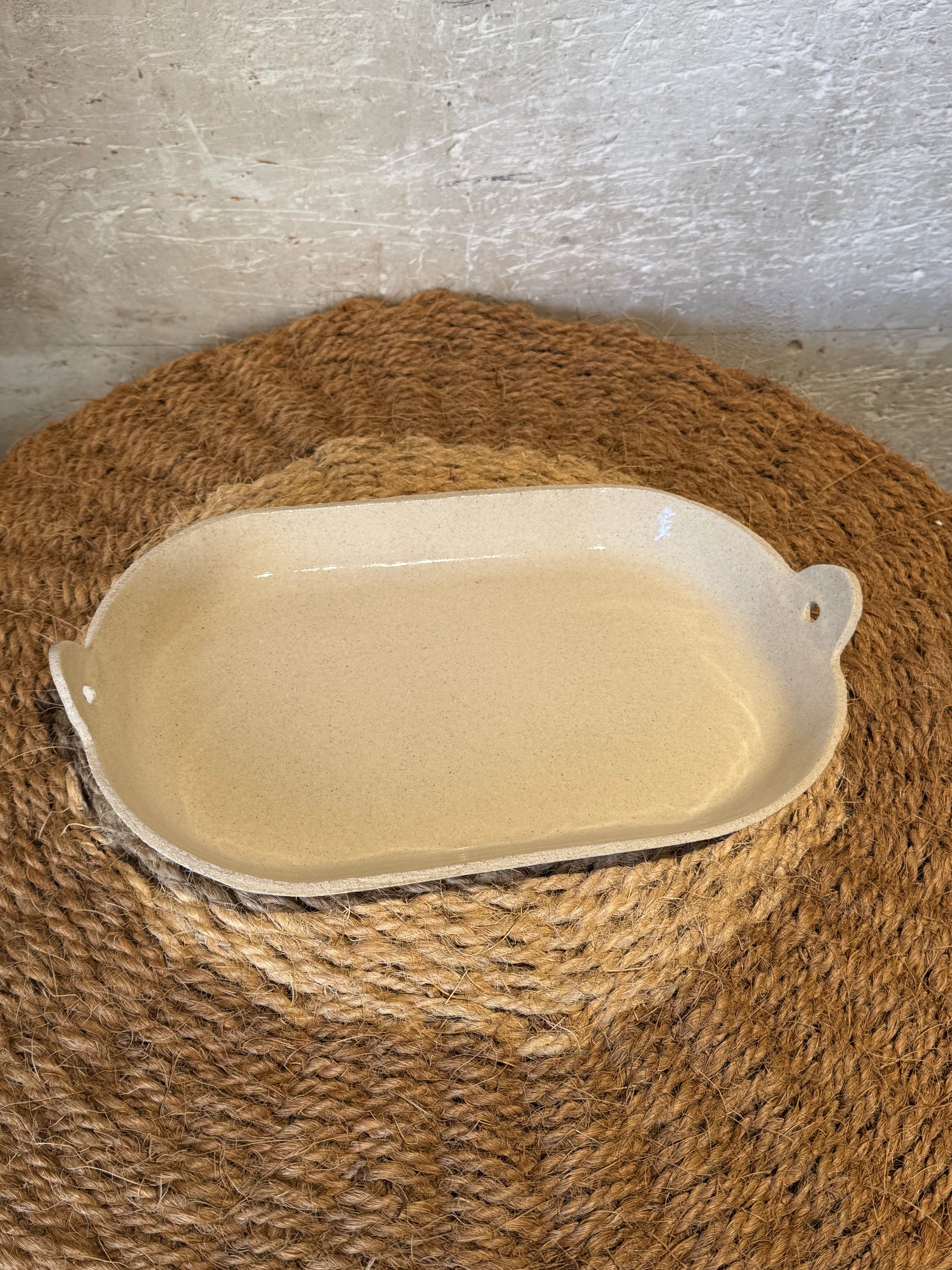 Rectangular serving dish by Vanessa de Saint Seine
