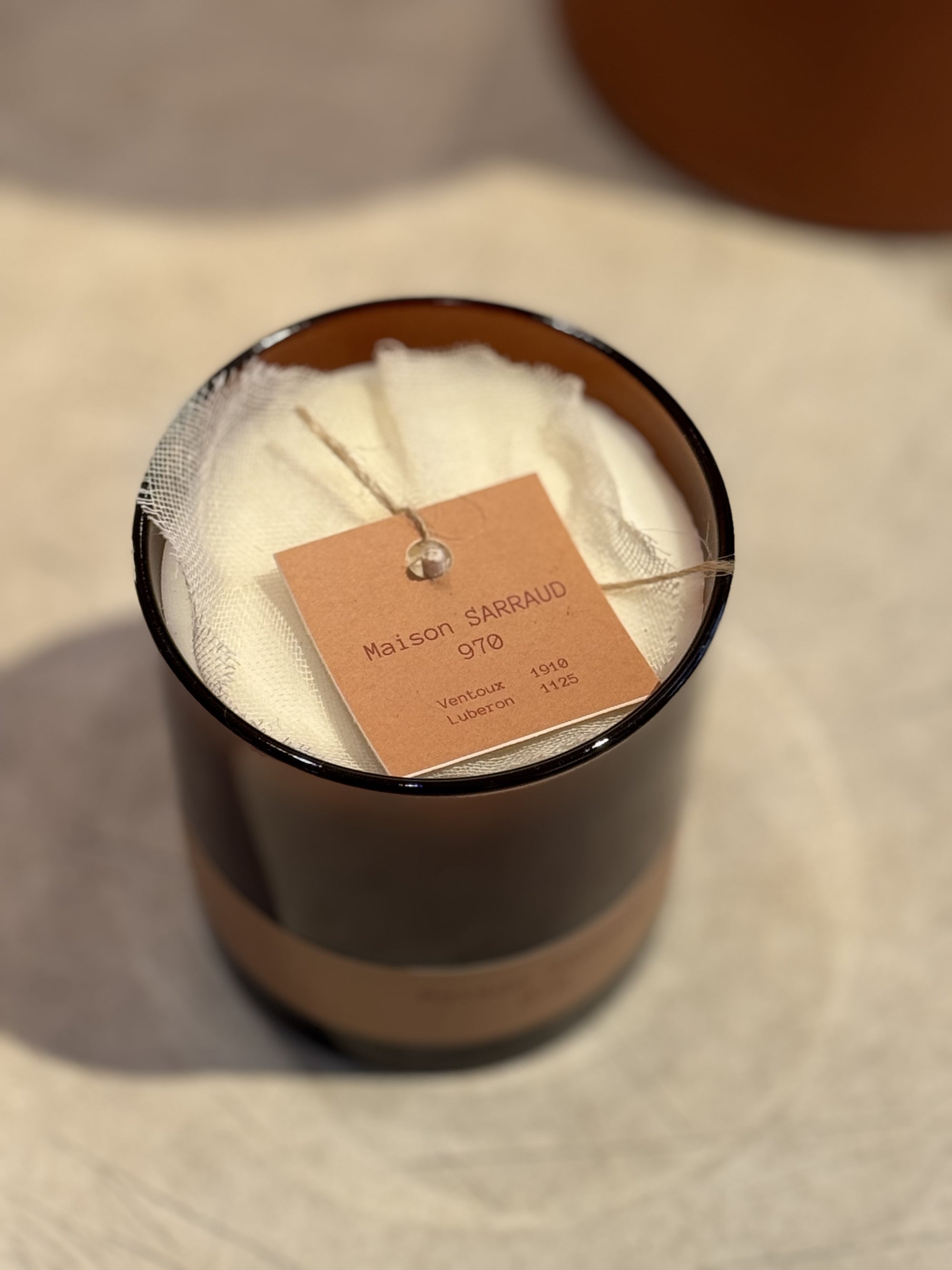 Bougie d'Ambiance "970" signature par Maison Sarraud