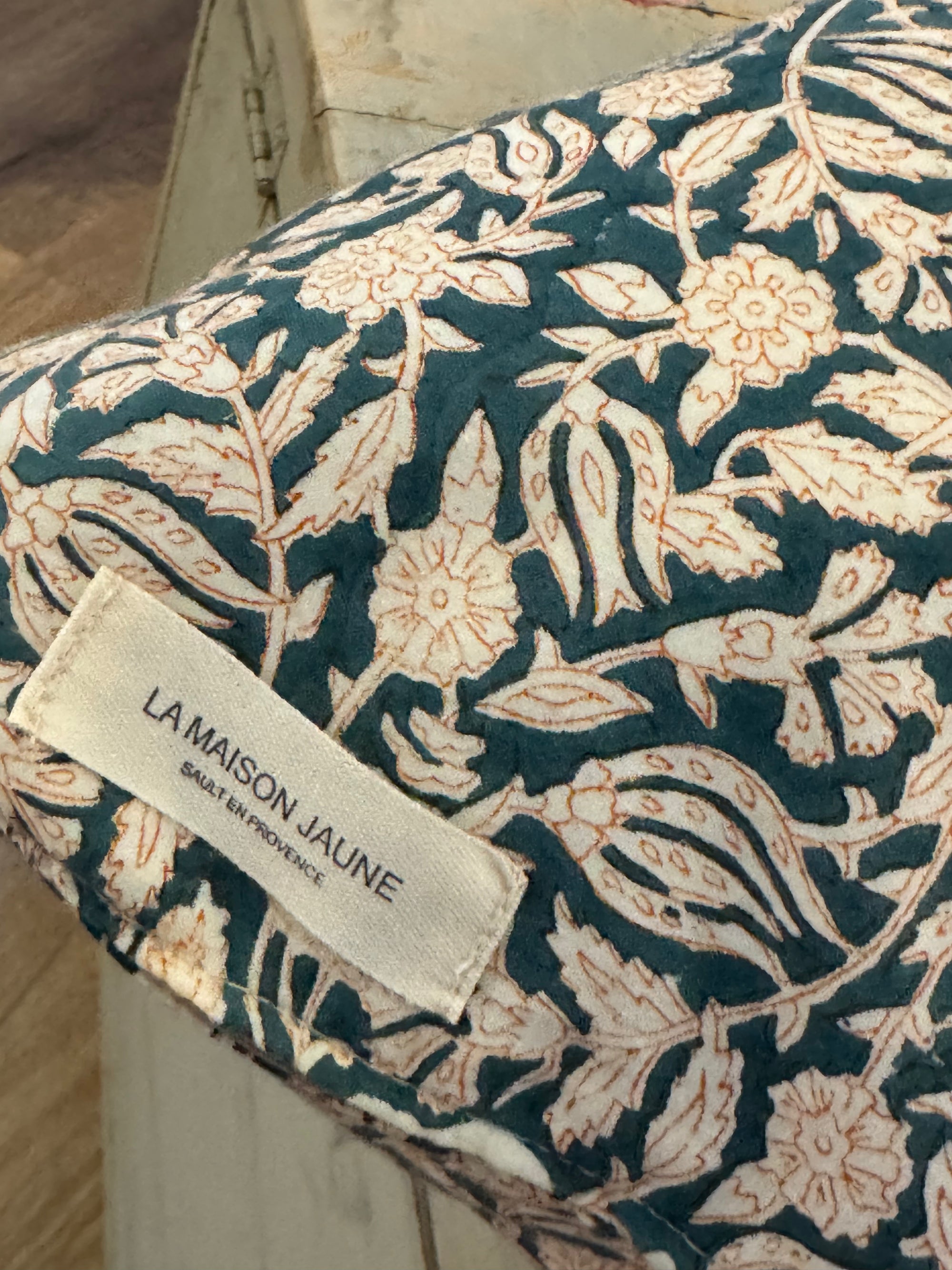 coussin en coton Imprimé fleurs 2