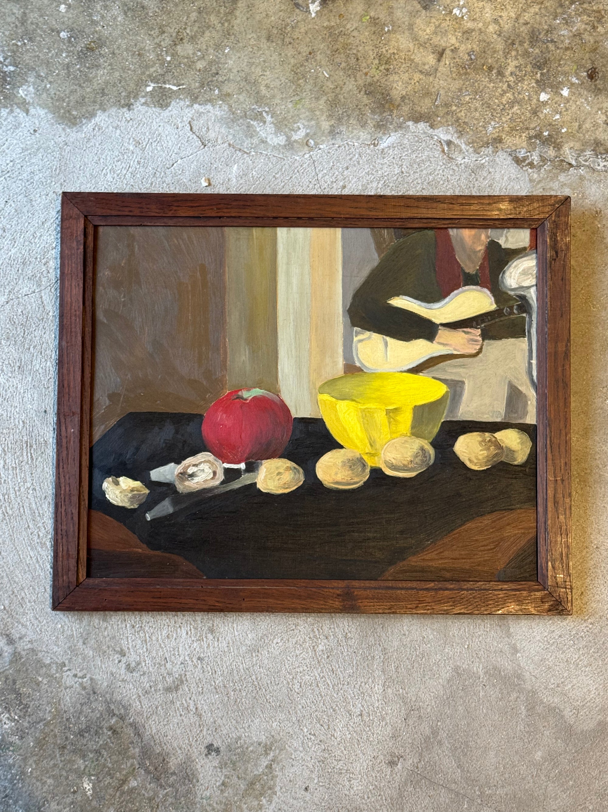 Tableau ancien "le bol jaune" 1940