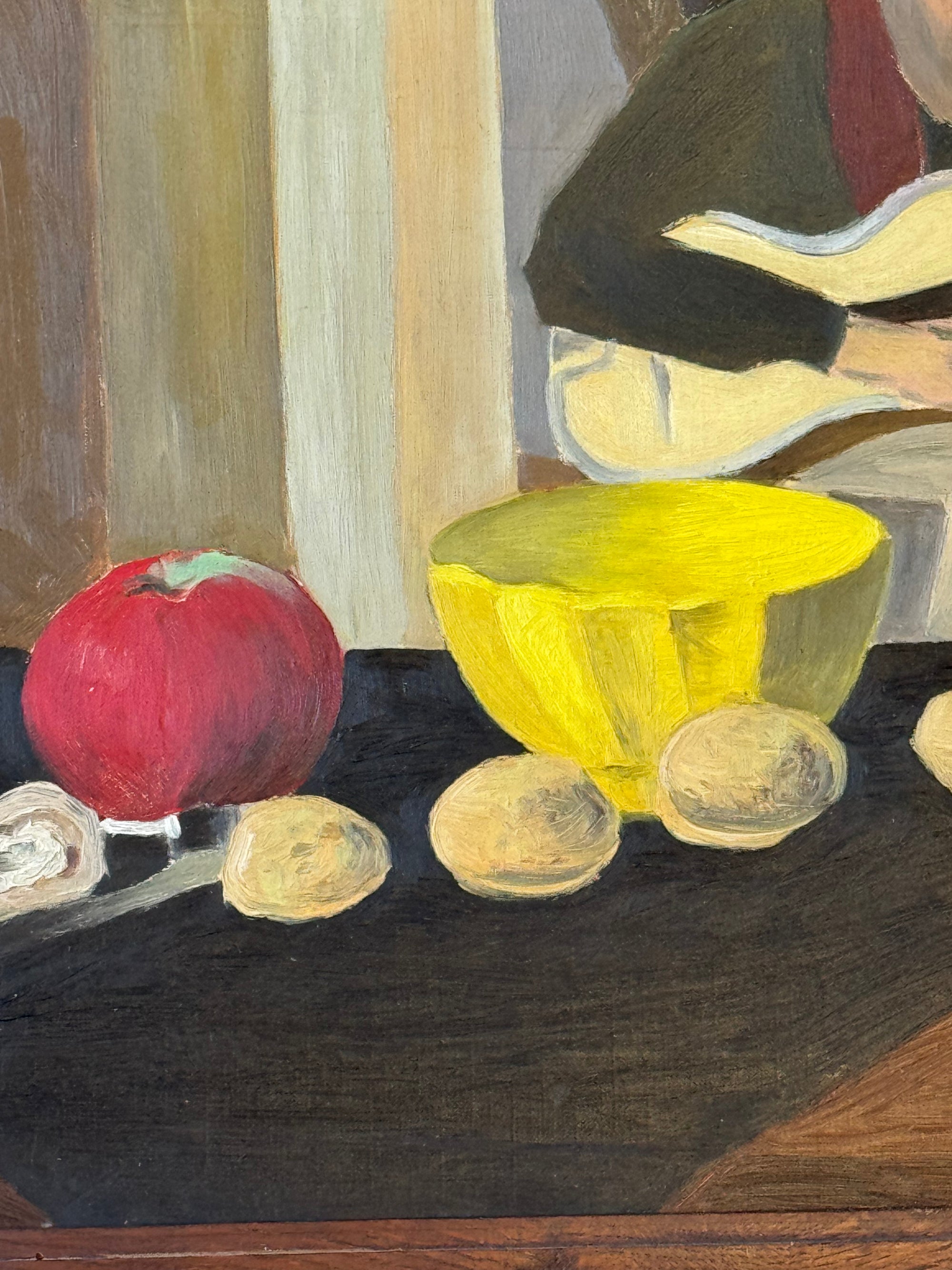 Tableau ancien "le bol jaune" 1940