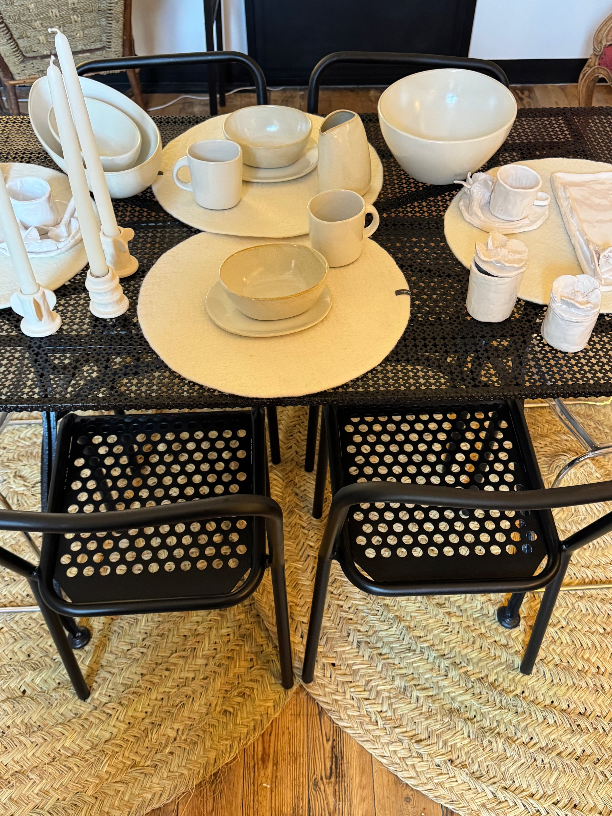lot 4 chaises René Malaval 50's