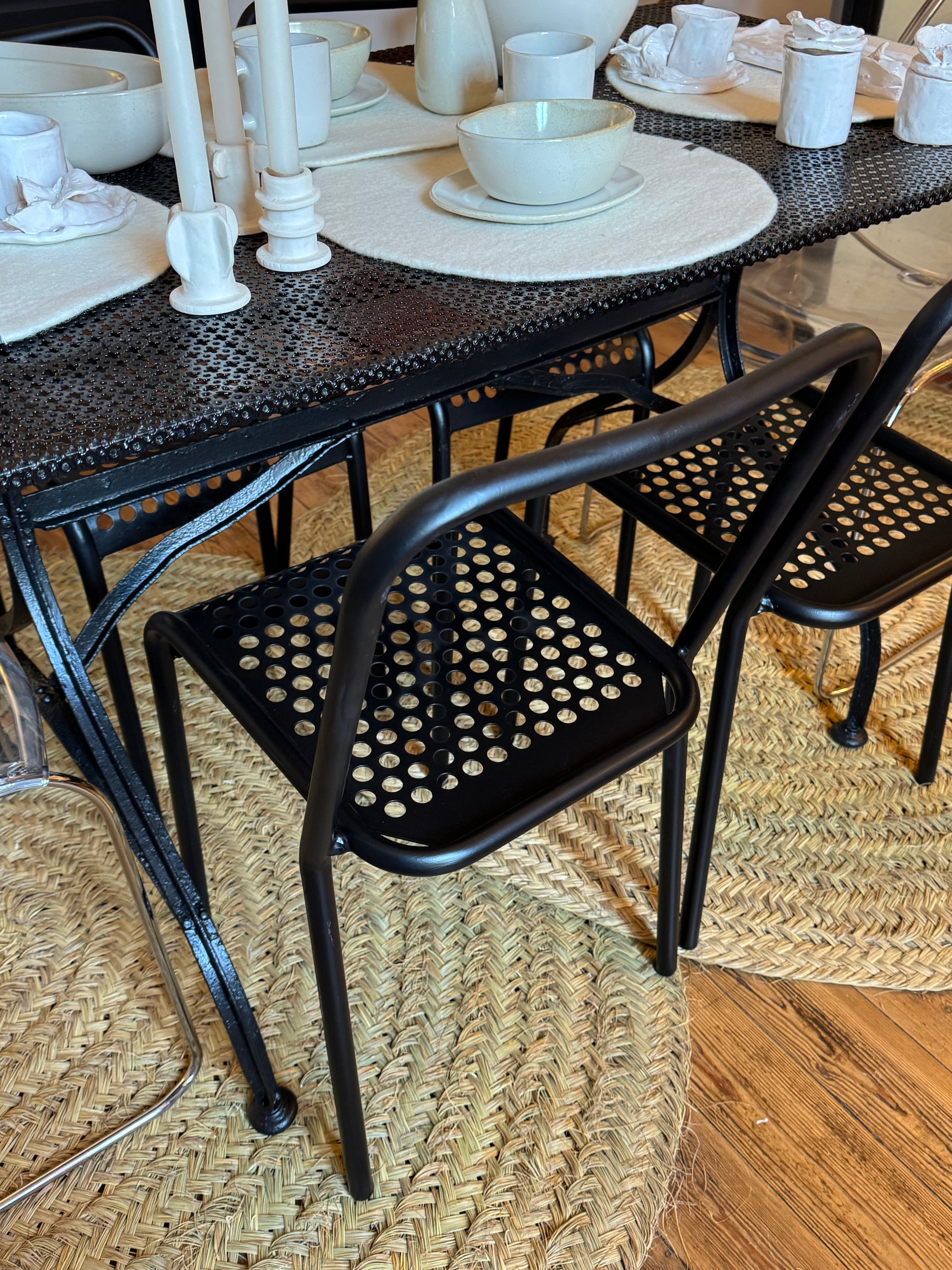 lot 4 chaises René Malaval 50's