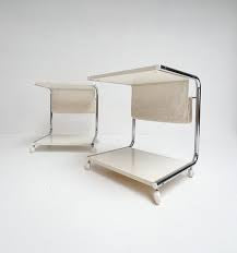 Paire de bouts de canapé 1970 design Thomas Jelinek