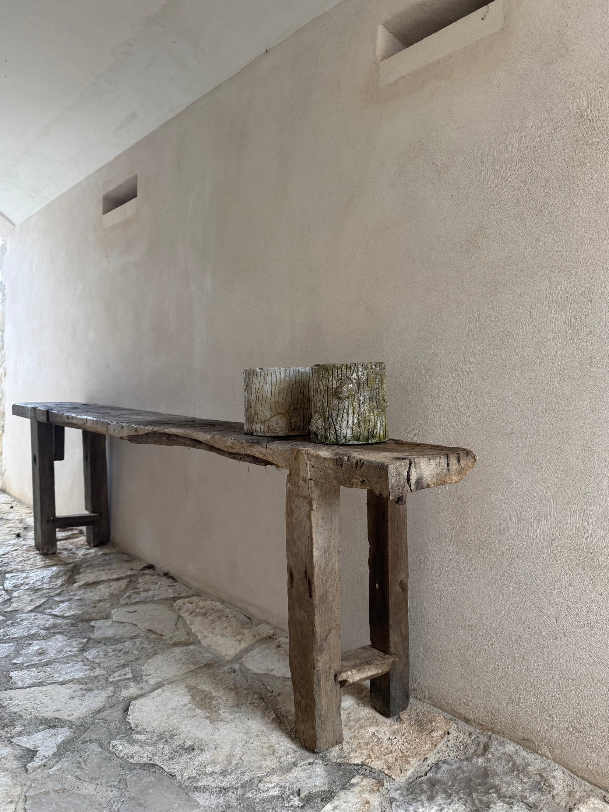 établi ancien en bois
