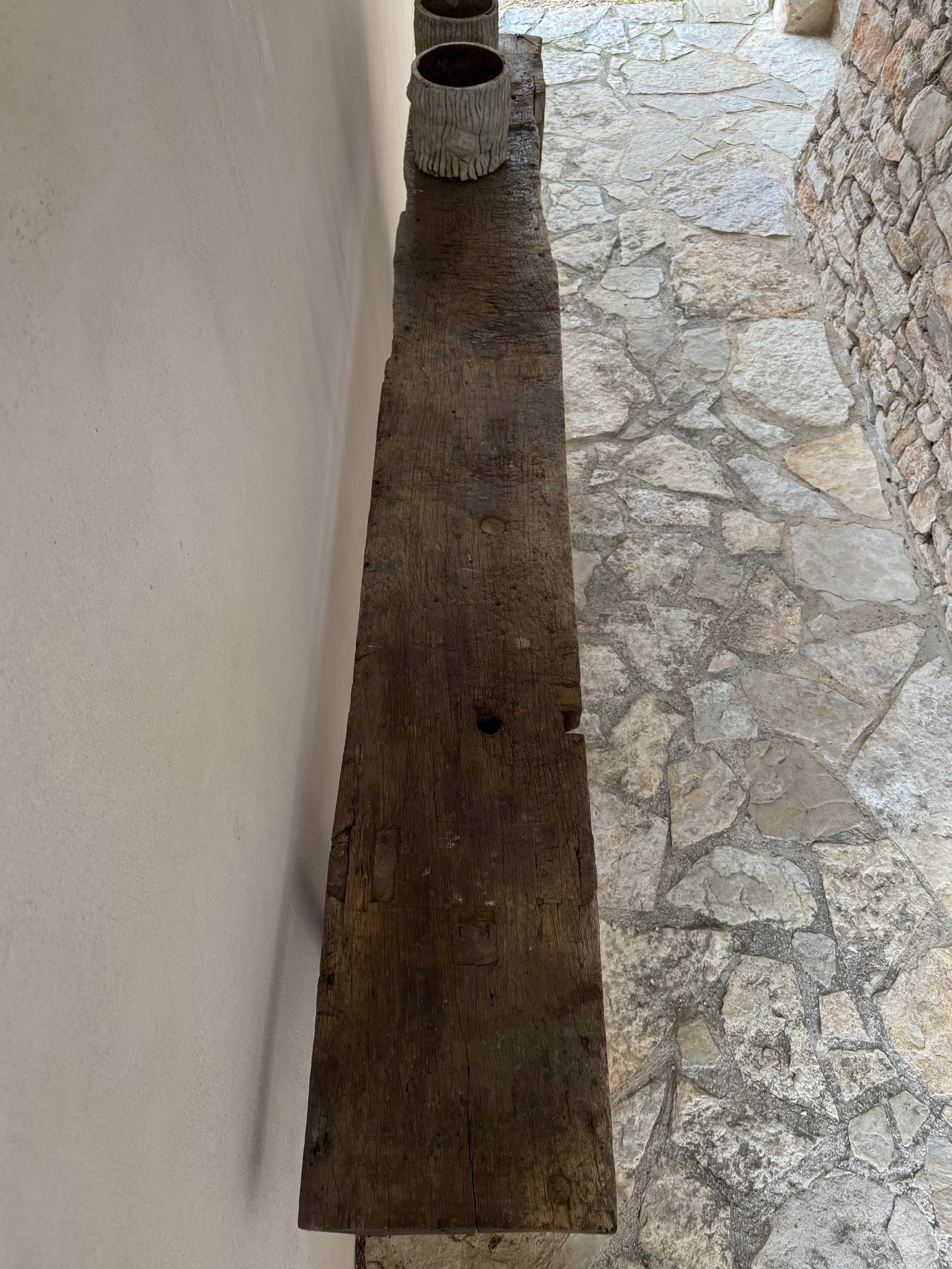 établi ancien en bois