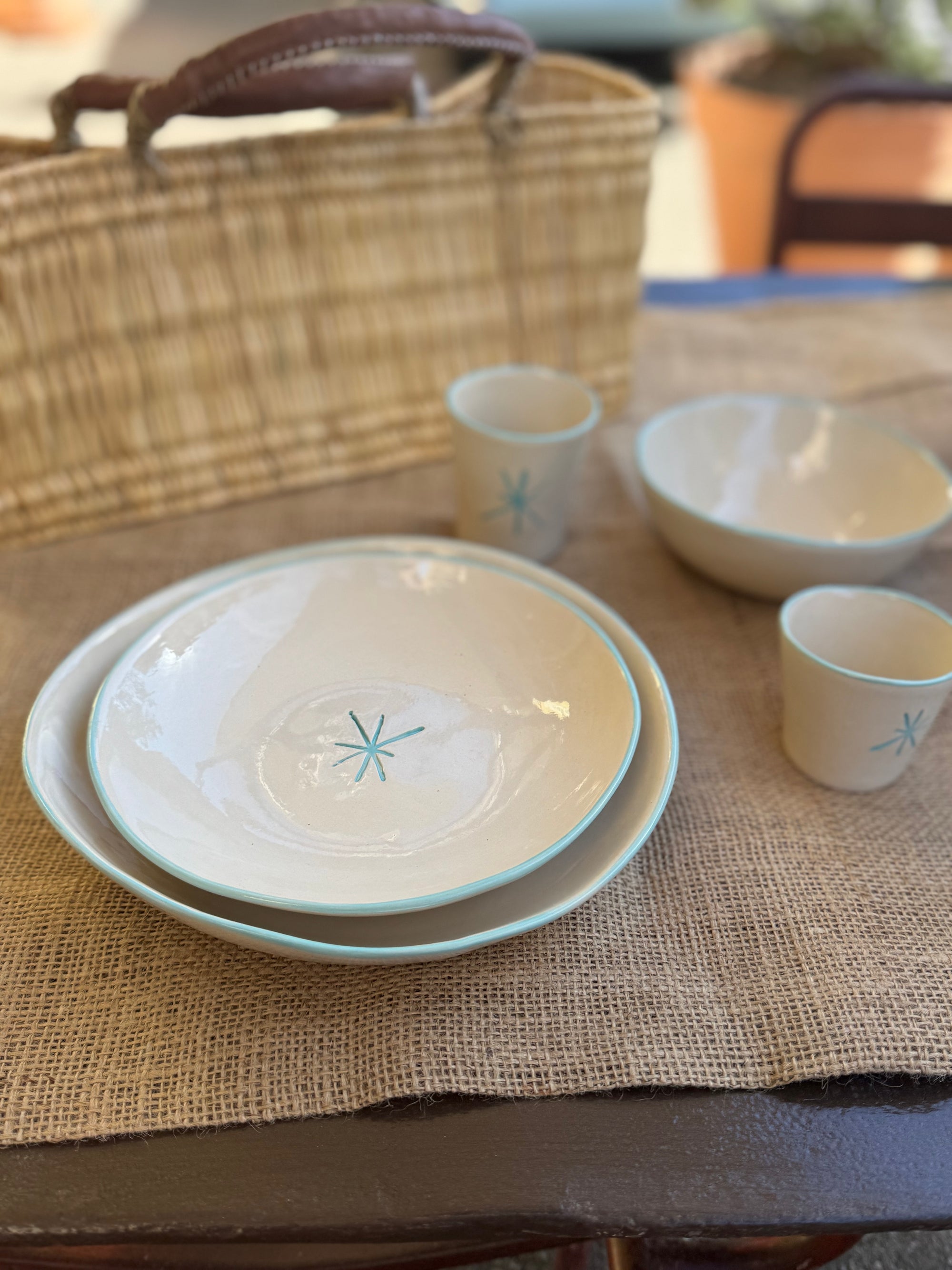 Grande assiette "l'étoile est dans l'assiette"
