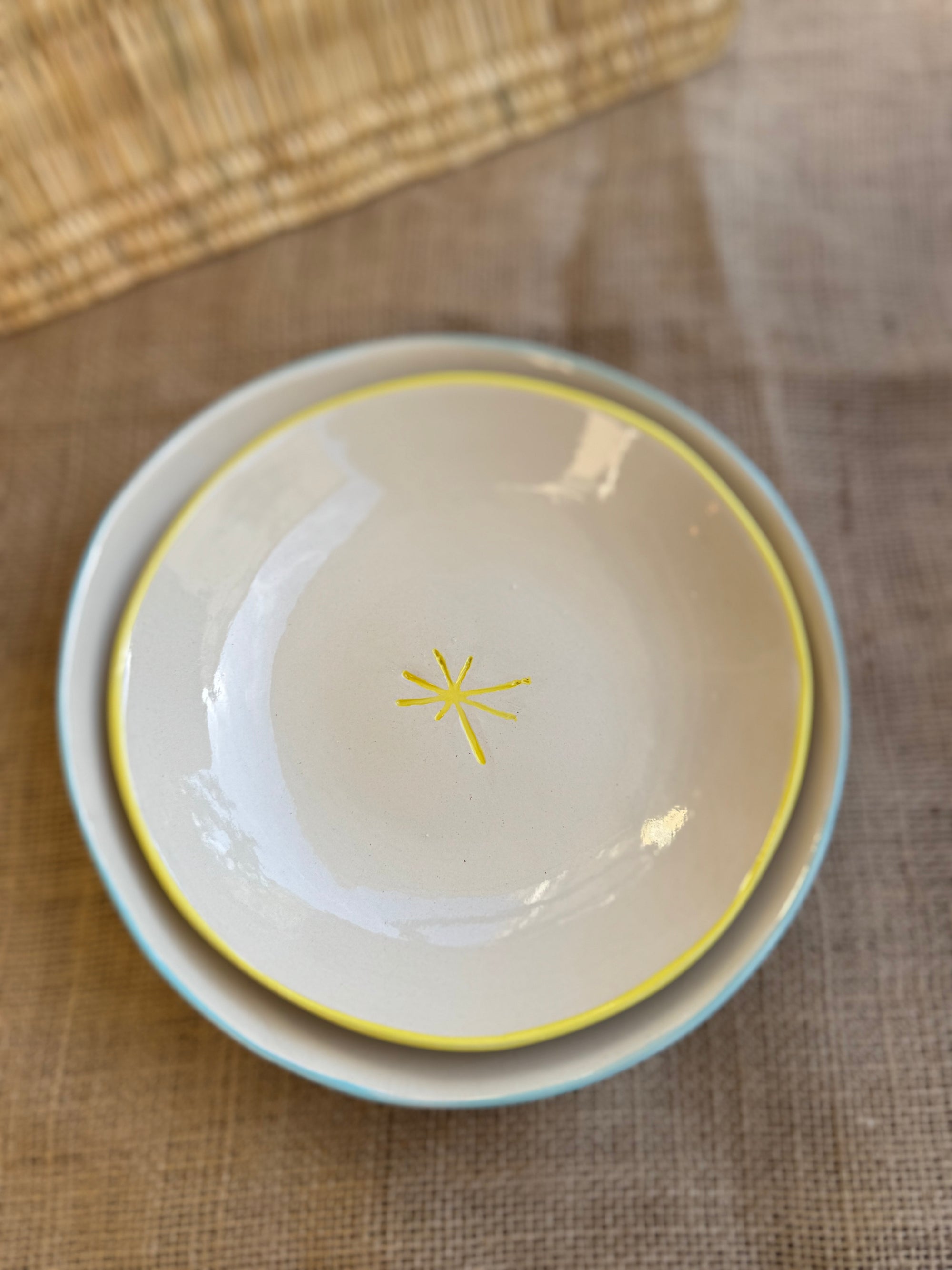 Grande assiette "l'étoile est dans l'assiette"