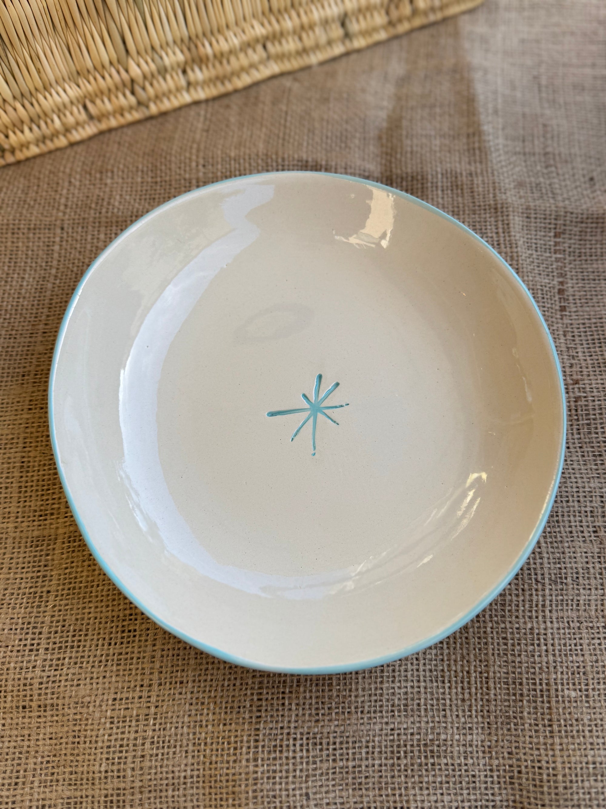 Grande assiette "l'étoile est dans l'assiette"