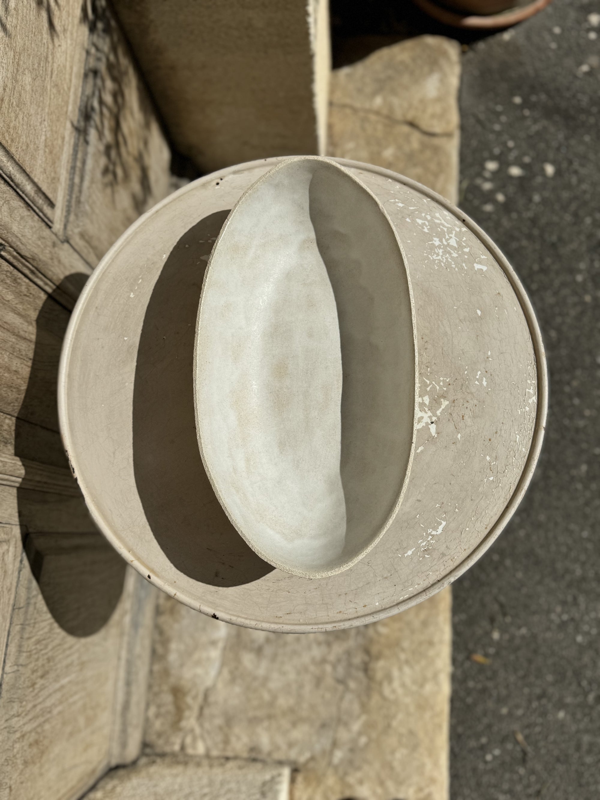 Plat de service oval par Vanessa de Saint Seine