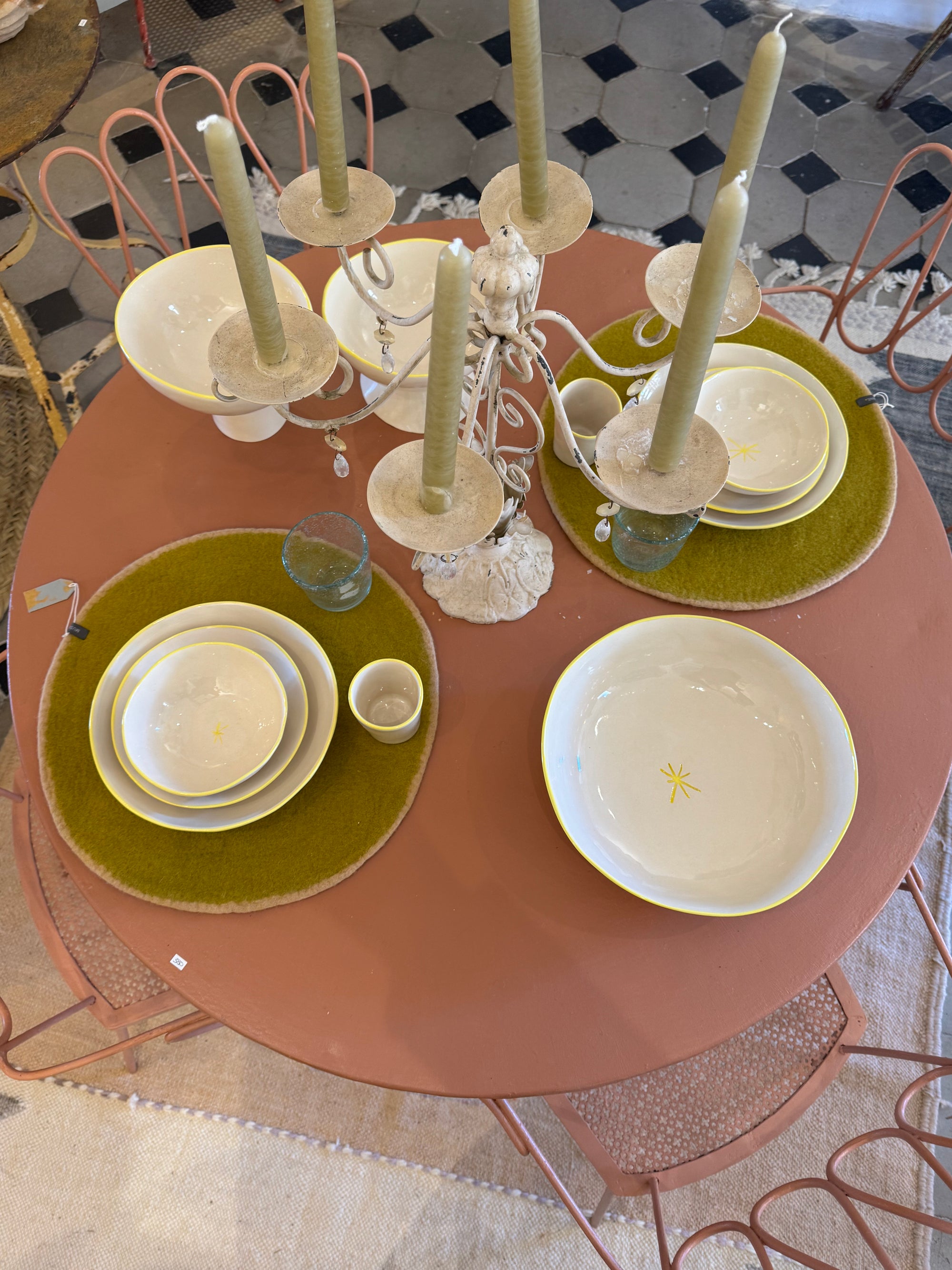 Set de table bicolor Mushkane